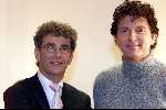 Nijkerk 1 januari 2001
Nieuwjaarsreceptie staatsloterijshow.
Chiel v Praag en Robert ten Brink
