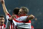 Eindhoven, 31 januari 2001
Kompetitie seizoen 2000/2001
PSV-FC Groningen, eindstand 3-0
Dennis Rommedahl blijdschap