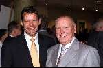 Eindhoven 9 september 2001
Gala van de Vrienden van de thuiszorg Eindhoven in de stadsschouwburg van Eindhoven.
Jan Louwers en Frank Arnesen