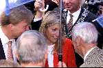 Noord Brabant 4 september 2001
Prins Willem Alexander en Maxima bezoeken Breda, Tilburg, Den Bosch en Eindhoven.
Frits Philips Sr. met Prinses Maxima