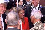 Noord Brabant 4 september 2001
Prins Willem Alexander en Maxima bezoeken Breda, Tilburg, Den Bosch en Eindhoven.
Frits Philips Sr. met Prinses Maxima
