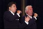 Eindhoven 9 september 2001
Gala van de Vrienden van de thuiszorg Eindhoven in de stadsschouwburg van Eindhoven.
Marco Bakker en Jorge Castro