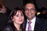 Veldhoven 28 januari 2001
VVCS Voetbalgala bij koningshof in Veldhoven.
Pedro Salazar met vrouw