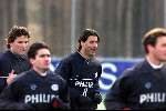 Eindhoven 17 januari 2001
1e training Ruud van Nistelrooy na zijn blessure.