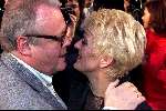 Amsterdam, 28 januari 2001 De laatste voorstelling van de musical CHICAGO
Simone Kleinsma met haar man Guus Verstraete