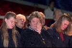 Hilversum 4 januari 2001
Begrafenis man Sjoukje Dijkstra.
Sjoukje Dijkstra met dochters
