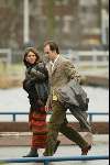 Den Haag 26 januari 2002
prins Willem Aleander en Maxima vrijgezellendag in Madurodam.  
Broer Zorreguieta maxima