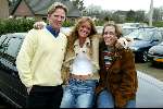 Wanroy 21 Januari 2001
Inge de Bruijn met zus en Hans Krietemeijer