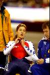 Heerenveen 22 december 2001
Skate  off wedstrijden voor Olympische spelen.
Judith Straathof