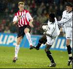 Eindhoven 26 januari 2002
PSV-NAC 3-1
Kevin Hofland en Kofi Mensah