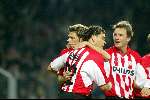 Eindhoven 30 januari 2002
PSV-Feyenoord voor de KNVB Beker
Wilfred Bouma en Kezman