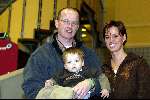 Heerenveen 22 december 2001
Skate  off wedstrijden voor Olympische spelen.
Leo Visser en Sandra Voetelink met zoontje