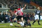Eindhoven 30 januari 2002
PSV-Feyenoord voor de KNVB Beker
Mark v Bommel en patrick Pauwe