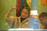 Amsterdam 16 januari 2002
Prinses Annet Sekreve werkt op een dagveblijf voor verstandelijk gehandicapten.