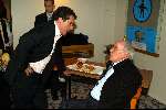 Den haag 30 januari 2003
Premiere Johnny Kraaykamp sr in schouwburg Den Haag.
Johnny met Edwin de Vries