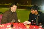Volendam 29 januari 2003
Oud Ajax tegen oud Volendam. 
Frank Rijkaard met Marco v Basten