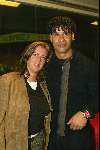Volendam 29 januari 2003
Oud Ajax tegen oud Volendam. 
Frank Rijkaard met zijn vrouw Monique Rijkaard