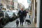 Amsterdam 30 januari 2003
Harry Mens met honden op de pc