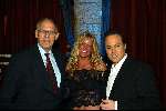 Amsterdam 1 januari 2003
Nieuwjaarsreceptie Staatsloterij in beurs v berlage.
Ingrid de Bruijn met Frans Bauer en Hans Dijkstal