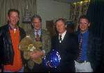 Jan Gisbers Steven Roohs Harry Janssen en Gerrie Kneteman