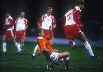 Jan Wouters spelend voor het Nederlands Elftal