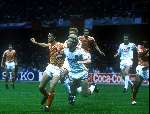 Johnny Bosman tijdens Nederland Rusland 0-1 tijdens EK 1988