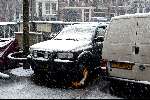 Amsterdam 30 januari 2003
Auto Katja Schuurman met wielklem
Winter sneeuw