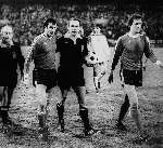 Eindhoven,  PSV-AJAX, Seizoen 1978/1979
Links Huub Stevens en geheel rechts Kees Krijgh
