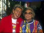 Pia Beck met vriendin