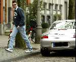 Amsterdam 25 januari 2003
Reinout Oerlemans  met zijn porsche 911