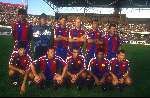 FC Barcelona romario Stoitskov Ronald Koeman Ferrer 
in het Olympisch Stadion in Amsterdam
