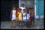 Romario voor zijn huis in Rio Brazilie