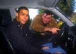 Ronaldo tijdens zijn eerste rijles met John Dekker Rijschool te Eindhoven