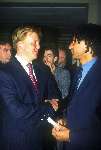 Ruud Gullit in gesprek met Prins Willem Alexander 1988