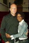 Amsterdam 14 januari 2003
Premiere van eten met vrienden 
Sylvana Simons met vriend