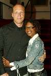 Amsterdam 14 januari 2003
Premiere van eten met vrienden 
Sylvana Simons met vriend