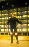 Goes 10 Januari 1985
Willem Ruis op de rolschaatsen in zijn circus