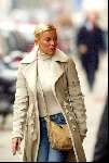 Amsterdam 23 januari 2004
Angela Kluivert  op PC Hooftstraat in Amsterdam