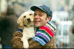 Amsterdam 23 januari 2004
Carlo Boszhard met Labrador Sumo op PC Hooftstraat