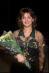 Caroline Tensen bij een aktie voor Roemenie
1990