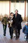 Kaatsheuvel 24 januari 2004
Premiere Doornroosje in de efteling. 
Erik de Vogel en Caroline de Bruin met kinderen