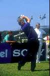 Colin Montgomery met op achtergrond Ruud Onstein
1992
Golfen