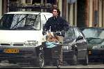 Amsterdam 15 januari 2004
Daniel Boissevain met dochter in bakfiets