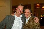 Hilversum 9 januari 2003
Verkiezing omroepman van het jaar bij Jan Tabak.
Fons v Westerloo en Edger Hamer