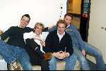 Hilversum 15 december 2003
Edwin Smulders op bezoek bij Radio Veronica bij Adam Curry