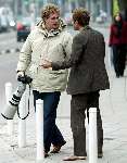Amsterdam 26 januari 2004
Opnames film GAY. Fotograaf Edwin Smulders heeft ruzie met Hugo Metsers III