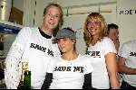 Amsterdam 23 januari 2004
Save the Oerang Oetang in Panama.
Lizelotte v Dijk met Ellemieke Vermolen en haar broer