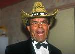 Emile Ratelband met cowboy hoed