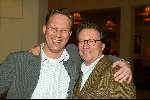 Hilversum 9 januari 2003
Verkiezing omroepman van het jaar bij Jan Tabak.
Fons v Westerloo en Edger Hamer