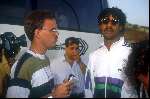 Frank Rijkaard tijdens het wereldkampioenschap 1990 in Italie